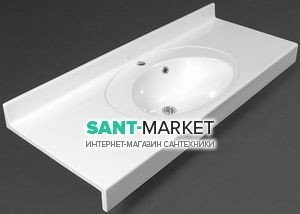 Раковина для ванної підвісна умивальник-стільниця Marmite колекція Hotel-3 біла 01112121103