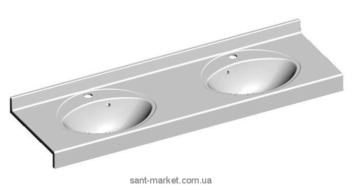 Раковина для ванної підвісна подвійна Marmite колекція Hotel-3 біла 01112164203
