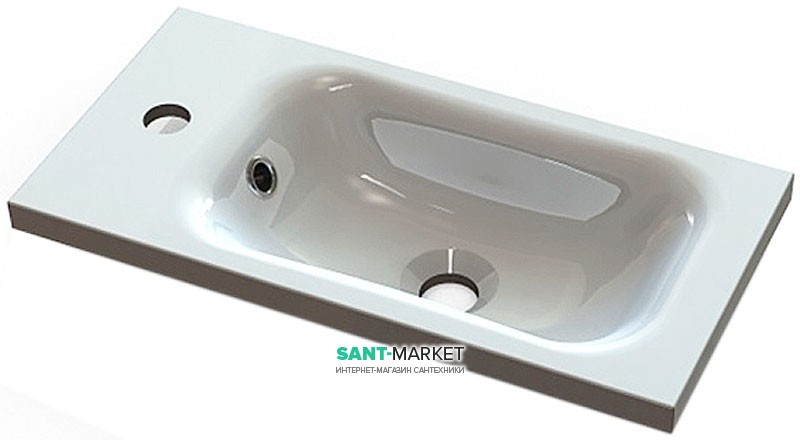 Раковина для ванної вбудована Буль-Буль колекція Linnea біла 1805101