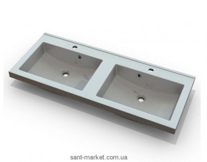 Раковина для ванної вбудована подвійна Marmite колекція Josefine біла 11030124203