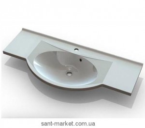 Раковина для ванної підвісна умивальник-стільниця Marmite колекція Katja біла 01185141103