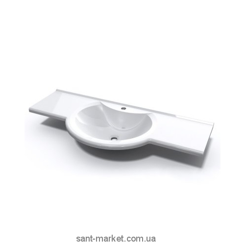 Раковина для ванной подвесная умывальник-столешница Marmite коллекция Laurine белая 01111111103