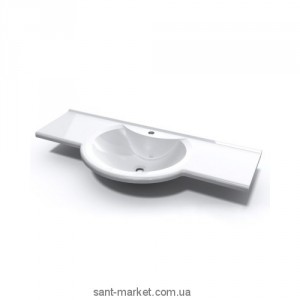 Раковина для ванної підвісна умивальник-стільниця Marmite колекція Laurine біла 01111111103