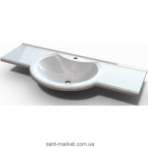 Раковина для ванної підвісна умивальник-стільниця Marmite колекція Laurine біла 01111121103