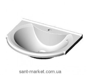 Раковина для ванної підвісна Marmite колекція Laurine біла 01111061103