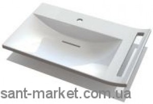 Раковина для ванної підвісна з вішалкою Marmite колекція Lotta біла 600044073103