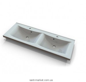 Раковина для ванної підвісна подвійна Marmite колекція Lucia біла 01050124203