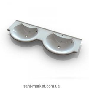 Раковина для ванної підвісна подвійна Marmite колекція Lena біла 01111144203