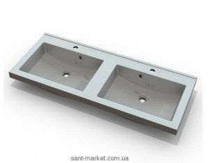 Раковина для ванної вбудована подвійна Marmite колекція Josefine біла 11030124203