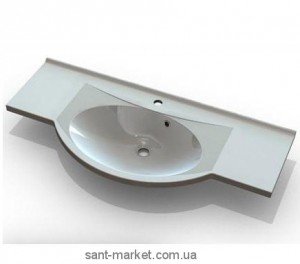 Раковина для ванної підвісна умивальник-стільниця Marmite колекція Katja біла 01185111103
