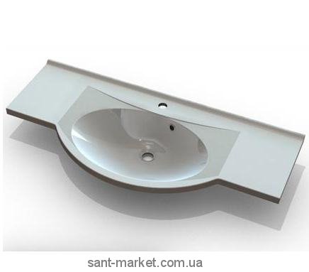 Раковина для ванної підвісна умивальник-стільниця Marmite колекція Katja біла 01185141103