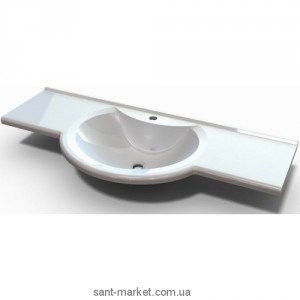 Раковина для ванной подвесная умывальник-столешница Marmite коллекция Laurine белая 01111141103