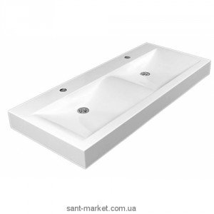 Раковина для ванной подвесная двойная Marmite коллекция Lilly белая 01184124203