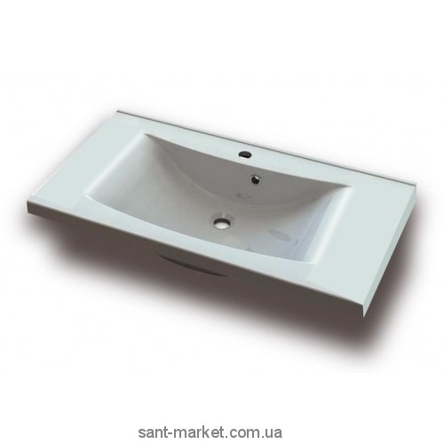 Раковина для ванної підвісна умивальник-стільниця Marmite колекція Lucia біла 01050121103