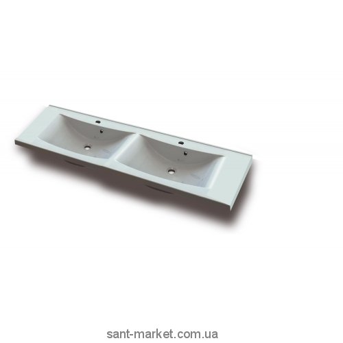 Раковина для ванной подвесная двойная Marmite коллекция Lucia белая 01050154203