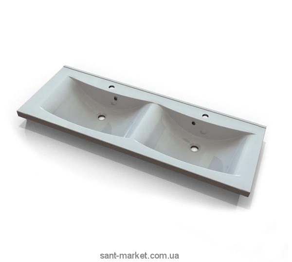 Раковина для ванной подвесная двойная Marmite коллекция Lydia белая 01163124203