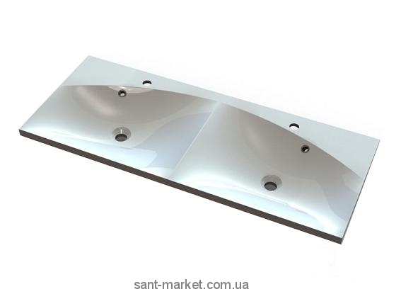 Раковина для ванної підвісна подвійна Marmite колекція Pamela біла 01061124203