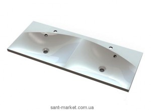 Раковина для ванної підвісна подвійна Marmite колекція Pamela біла 01061124203