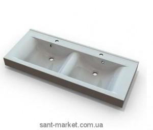 Раковина для ванної підвісна подвійна Marmite колекція Nadja біла 01168024203