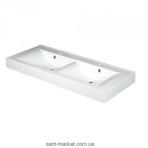 Раковина для ванної підвісна подвійна Marmite колекція Nadja біла 01168164203