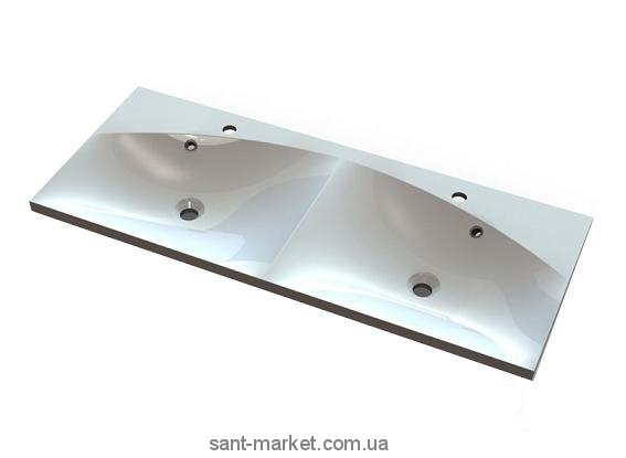 Раковина для ванной подвесная двойная Marmite коллекция Pamela белая 01061124203