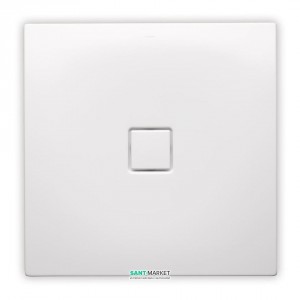 Душовий піддон сталевий емальований квадратний Kaldewei Conoflat 90x90х3.2 білий 465300010001