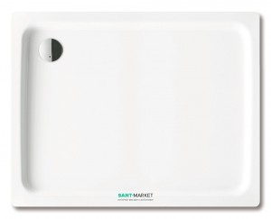 Душовий піддон сталевий емальований прямокутний Kaldewei Duschplan 120х90х6.5 білий 432000010001