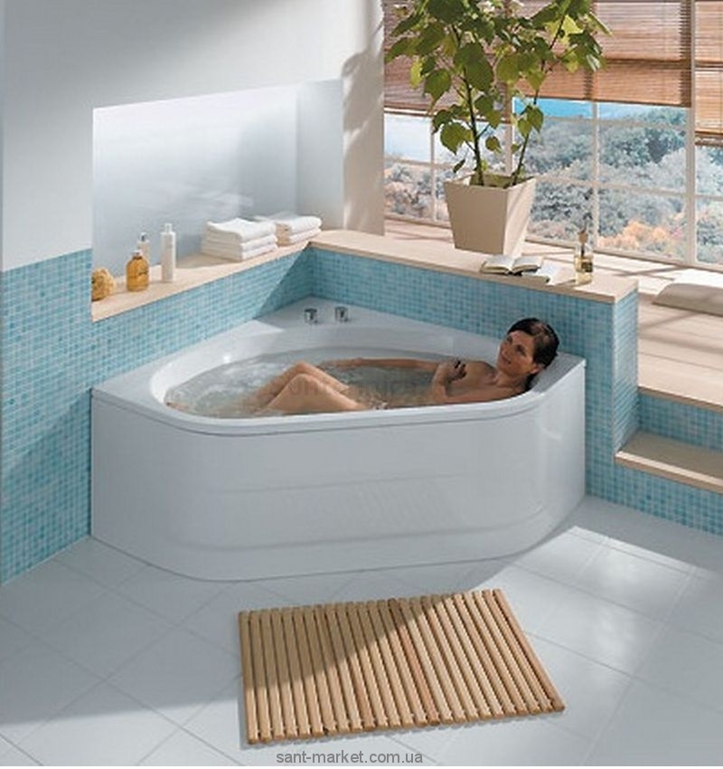 Ванна стальная угловая Kaldewei Vaio Duo 3 четверть круга 140x140 mod 962 234200010001