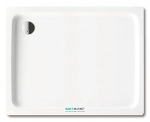 Душовий піддон сталевий емальований прямокутний Kaldewei Duschplan 120х90х6.5 білий 432000010001