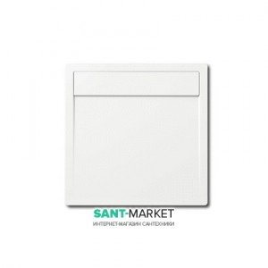 Душовий піддон сталевий емальований квадратний Kaldewei Ladoplan 90х90х3.5 білий 462000010001