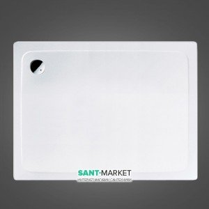 Душовий піддон сталевий емальований прямокутний Kaldewei SUPERPLAN 120х90х3.2 білий 430600010001