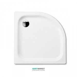 Душовий піддон сталевий емальований чверть кола Kaldewei Zirkon 90x90х6.5 білий 452200010001