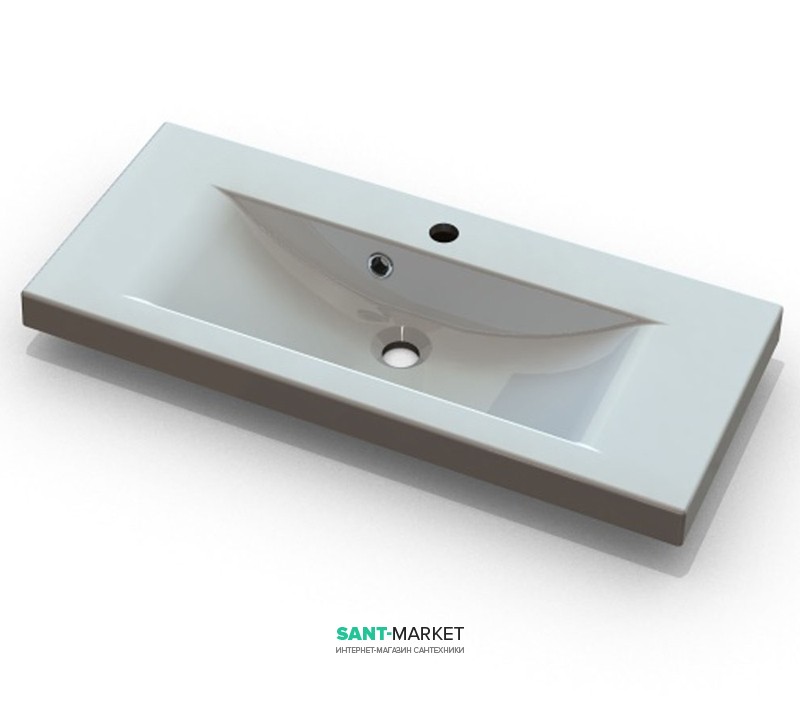 Раковина для ванної підвісна умивальник-стільниця Marmite колекція Selina біла 01055081103