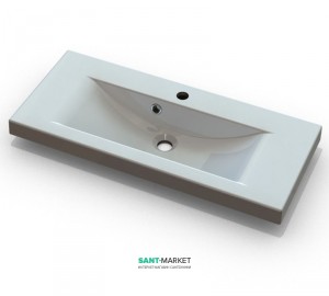 Раковина для ванної підвісна умивальник-стільниця Marmite колекція Selina біла 01055081103