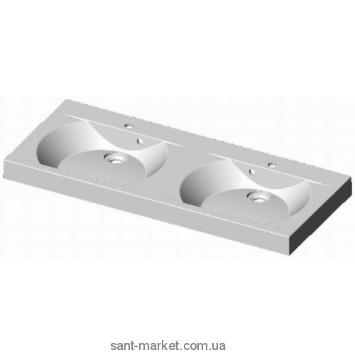 Раковина для ванной подвесная двойная Marmite коллекция Robyn белая 01028124203