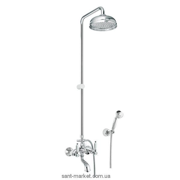 Fiore Margot Coloniale Душова колона з ручним і верхнім душем 02061490 Chrome