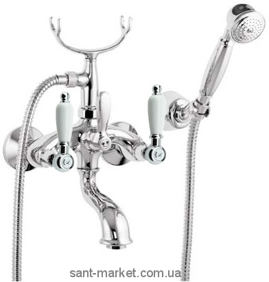 Смеситель двухвентильный для ванны с душем Fiore коллекция Margot Coloniale хром 02061000 Chrome