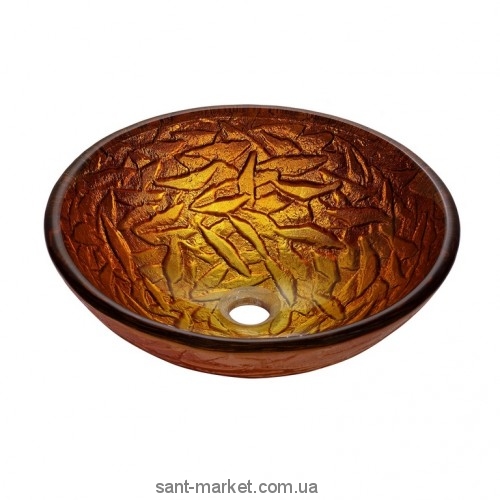 Раковина для ванной накладная Kraus медовая GV-392-19mm