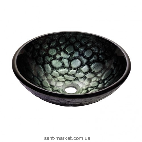 Раковина для ванної накладна Kraus сіра GV-397-19mm