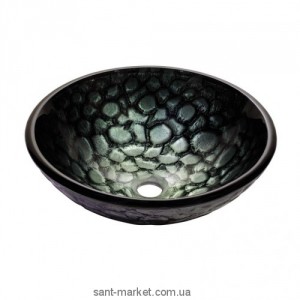 Раковина для ванної накладна Kraus сіра GV-397-19mm