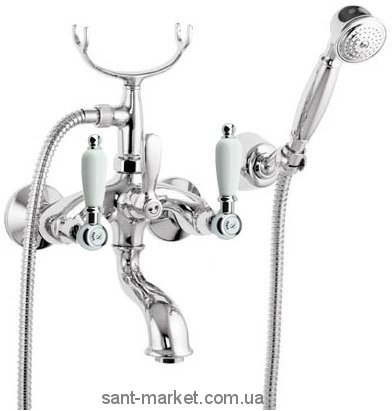 Смеситель двухвентильный для ванны с душем Fiore коллекция Margot Coloniale хром 02061000 Chrome