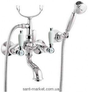Смеситель двухвентильный для ванны с душем Fiore коллекция Margot Coloniale хром 02061000 Chrome