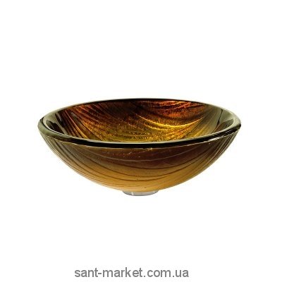 Раковина для ванной накладная Kraus золотисто-песочная GV-390-19mm