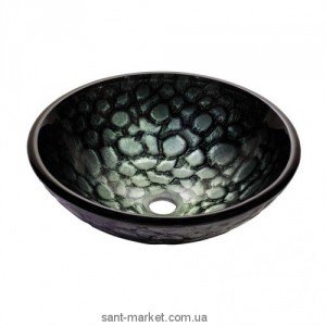 Раковина для ванної накладна Kraus сіра GV-397-19mm