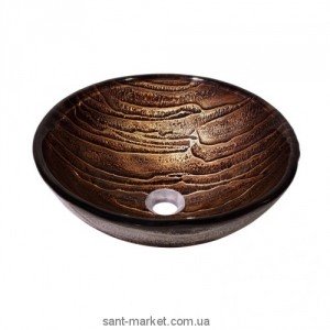 Раковина для ванної накладна Kraus коричнева GV-398-19mm