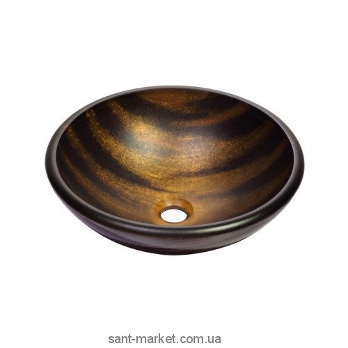 Раковина для ванной накладная Kraus коричневая GV-695-19mm