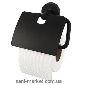 Haceka Бумагодержатель с крышкой Kosmos Black 402913