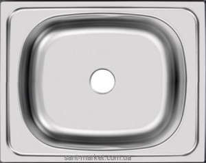 Мойка для кухни прямоугольная Ukinox Standart накладная  нержавеющая сталь  хром STM 500 400 4C