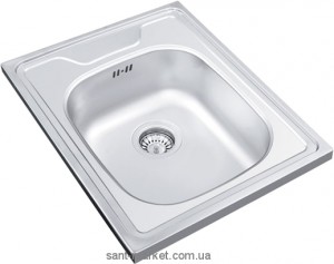 Мойка для кухни прямоугольная Ukinox Standart накладная  нержавеющая сталь  хром STM 500 600 4C