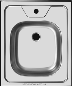 Мойка для кухни прямоугольная Ukinox Standart накладная  нержавеющая сталь  хром STL 500 600 _\GT 6C